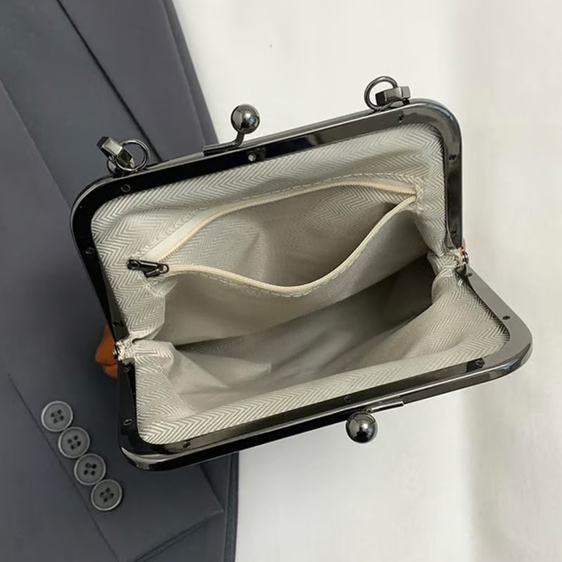 📢📢50% OFF !! ⏰Women's Kiss Lock Crossbody Bag with Top Handle