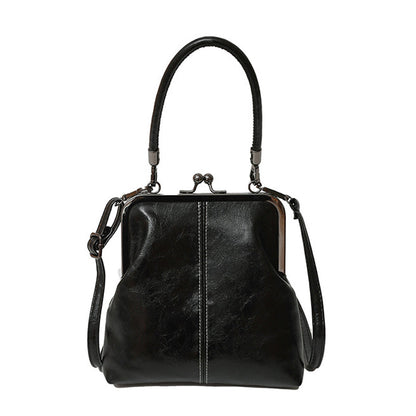 📢📢50% OFF !! ⏰Women's Kiss Lock Crossbody Bag with Top Handle