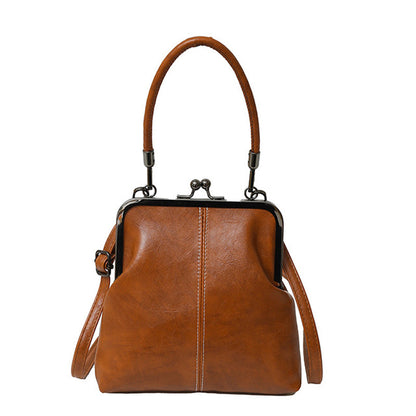 📢📢50% OFF !! ⏰Women's Kiss Lock Crossbody Bag with Top Handle