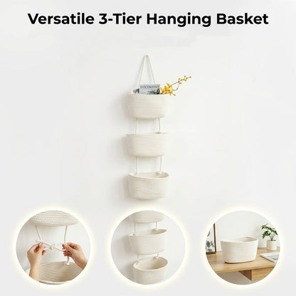 👍3-Tier Wall-Hanging Storage Organizer