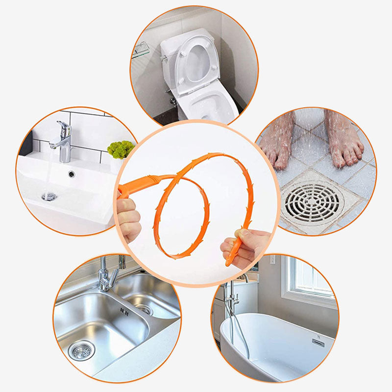 🛠️50% OFF NOW! 20.5‑inch Drain Snake – Flexible Durable Hair Clog Remover Tool, Quick Sink Tub Pipe Dredger, Reusable Drain Cleaner Stick for Bathroom Kitchen Sewer Blockages
