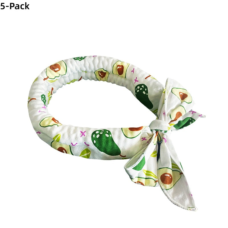 ❄️ Summer Pet Cooling Collar Wrap – Physical Cooling, Reusable, Adjustable 🌊