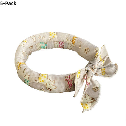 ❄️ Summer Pet Cooling Collar Wrap – Physical Cooling, Reusable, Adjustable 🌊