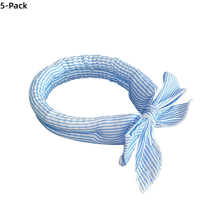 ❄️ Summer Pet Cooling Collar Wrap – Physical Cooling, Reusable, Adjustable 🌊