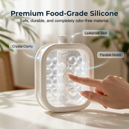 Portable Silicone Ice Ball Maker Bottle 🧊 Freeze, Store & Release Perfect Ice Balls with Ease🔥BUY 2 GET 10% OFF