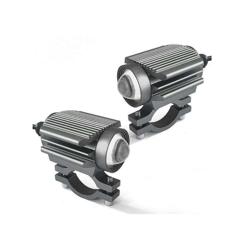 🔥Universal Motorcycle LED Spotlight Dual Color Auxiliary Driving Light