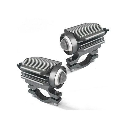 🔥Universal Motorcycle LED Spotlight Dual Color Auxiliary Driving Light