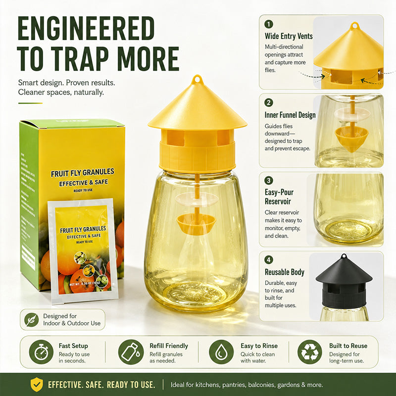 😘Indoor and Outdoor Hanging Fly Trap