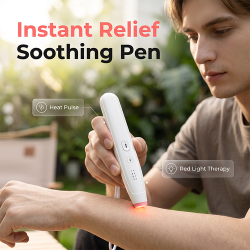 🔥Hot Sale 50% OFF🔥 Stop Scratching in 10 Sec! Portable Bug Bite Relief Pen – Heat Pulse, No Cream, No Mess 🦟
