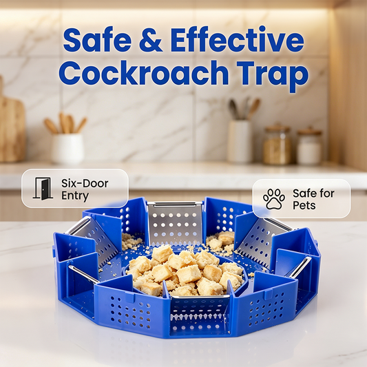 Physical Cockroach Trap Non-Toxic Six-Door Pest Catcher