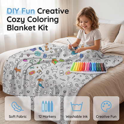 💗LAST DAY SALE 50% OFF🎁 Personalised Colouring Blanket – The Unique DIY Gift They’ll Love