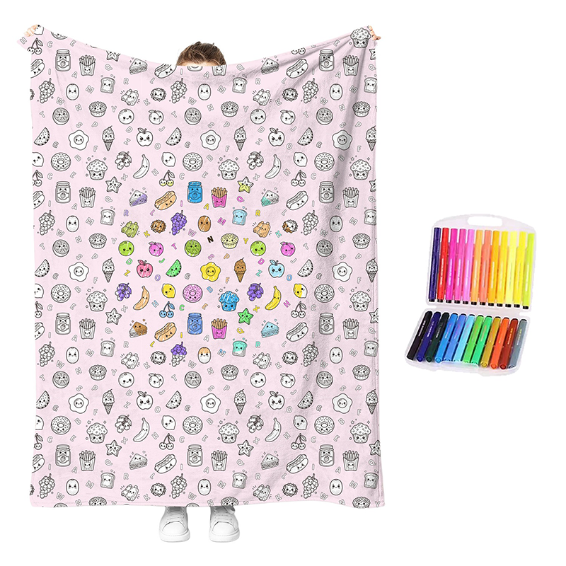 💗LAST DAY SALE 50% OFF🎁 Personalised Colouring Blanket – The Unique DIY Gift They’ll Love