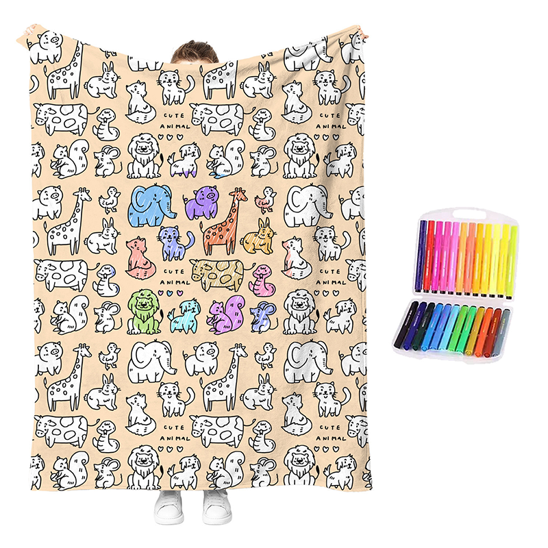 💗LAST DAY SALE 50% OFF🎁 Personalised Colouring Blanket – The Unique DIY Gift They’ll Love