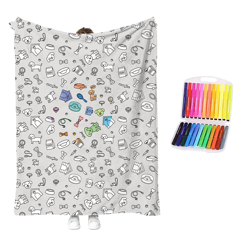 💗LAST DAY SALE 50% OFF🎁 Personalised Colouring Blanket – The Unique DIY Gift They’ll Love