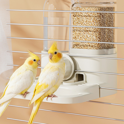 2-in-1 Automatic Bird Feeder & Waterer for Cage 🐦 Fill It Once, Feed for Days – A Smarter Way to Keep Your Feathered Friends Happy ✨
