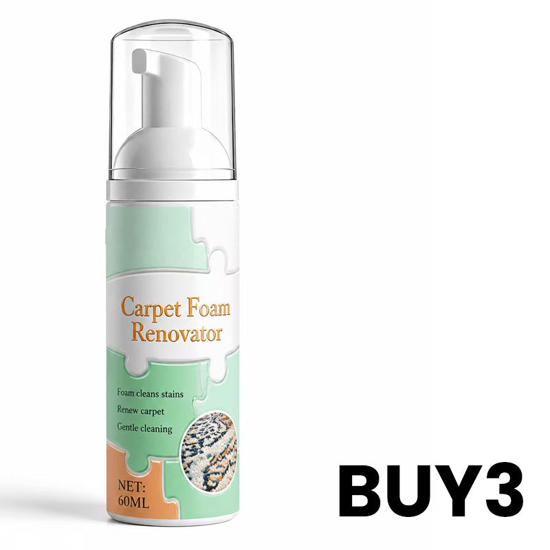 ⏳ Buy 2 Get 1 Free! ✨Waterless Carpet Foam Stain Remover with Towel