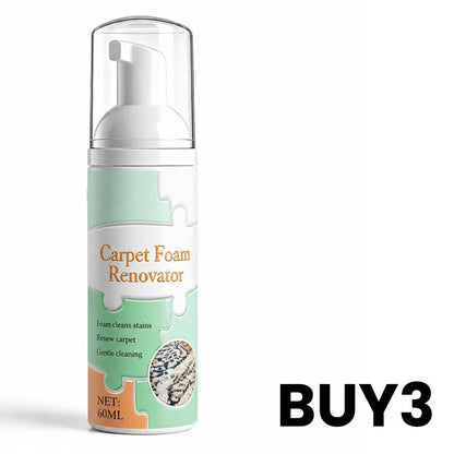 ⏳ Buy 2 Get 1 Free! ✨Waterless Carpet Foam Stain Remover with Towel