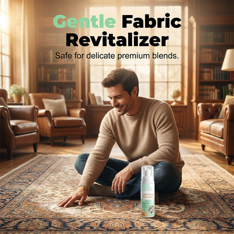⏳ Buy 2 Get 1 Free! ✨Waterless Carpet Foam Stain Remover with Towel