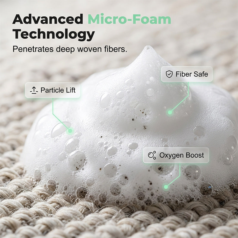 ⏳ Buy 2 Get 1 Free! ✨Waterless Carpet Foam Stain Remover with Towel
