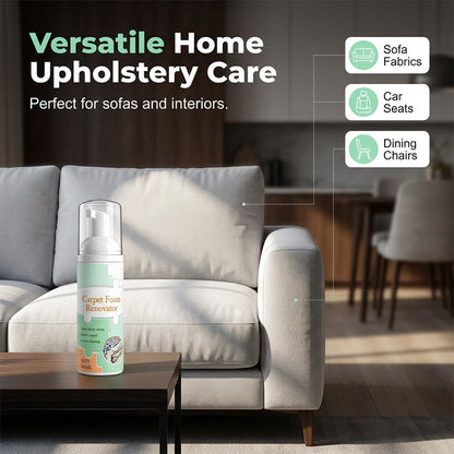 ⏳ Buy 2 Get 1 Free! ✨Waterless Carpet Foam Stain Remover with Towel