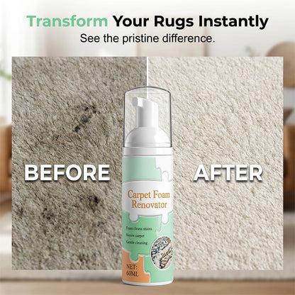⏳ Buy 2 Get 1 Free! ✨Waterless Carpet Foam Stain Remover with Towel