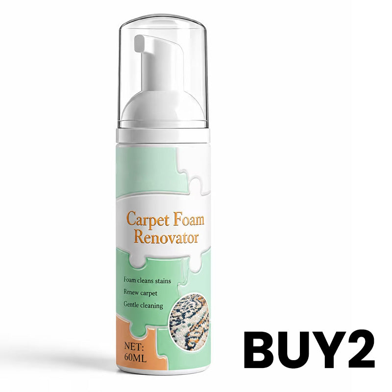⏳ Buy 2 Get 1 Free! ✨Waterless Carpet Foam Stain Remover with Towel