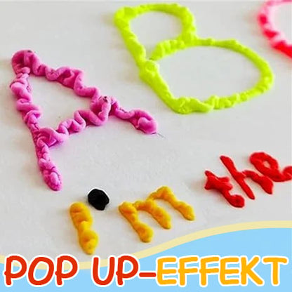 🎁Watch Their Drawings POP!🎁6 pens per box - Magic Puffy Pens