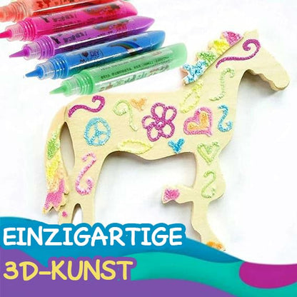 🎁Watch Their Drawings POP!🎁6 pens per box - Magic Puffy Pens