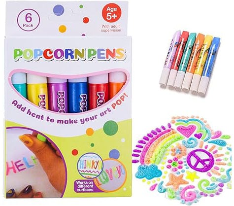 🎁Watch Their Drawings POP!🎁6 pens per box - Magic Puffy Pens