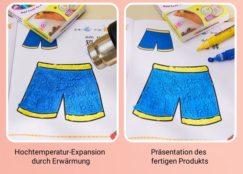 🎁Watch Their Drawings POP!🎁6 pens per box - Magic Puffy Pens