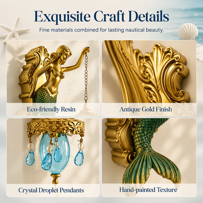 🧜‍♂️🛋️Vintage Mermaid Wall Sconce🏘️