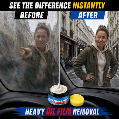 🔥 Buy 1 Get 1 Free! Car Glass Oil Film Remover Paste 🚗✨