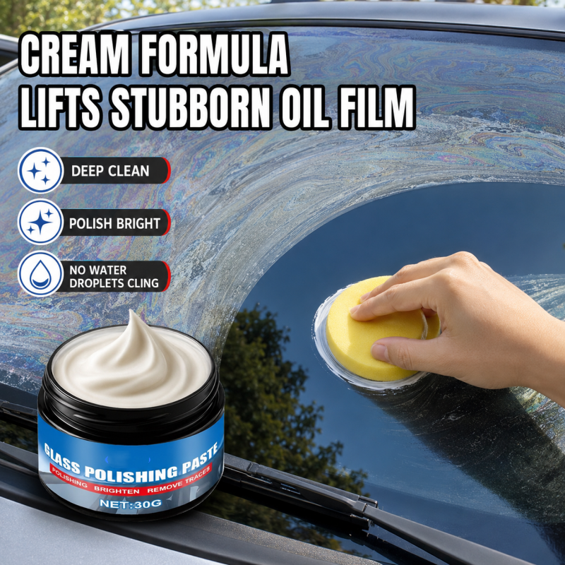 🔥 Buy 1 Get 1 Free! Car Glass Oil Film Remover Paste 🚗✨