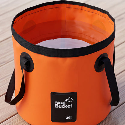 Portable Folding Bucket for Outdoor Camping and Fishing