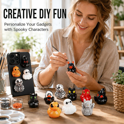 👻✨ A Little Ghost Duck to Spook Up Your Space! 🎃 Cute Halloween Resin Decoration for Desk & Home