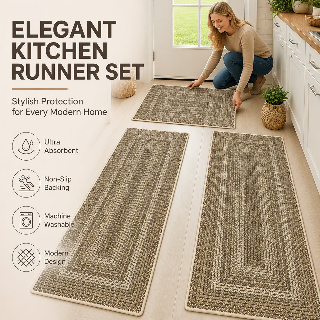 ⏳🔥LIMITED-TIME 50% OFF! ⏰Elegant Woven Runner Rug
