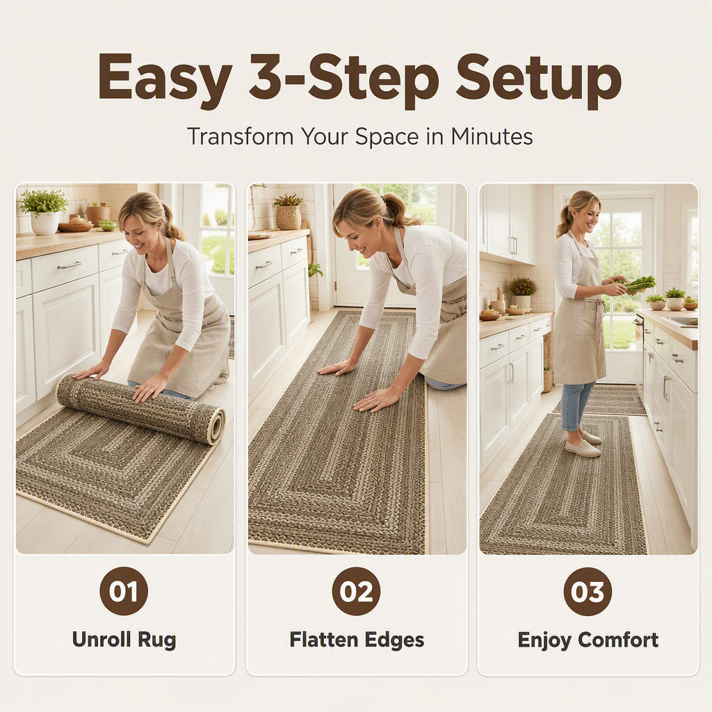 ⏳🔥LIMITED-TIME 50% OFF! ⏰Elegant Woven Runner Rug