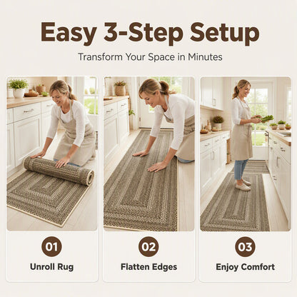 ⏳🔥LIMITED-TIME 50% OFF! ⏰Elegant Woven Runner Rug