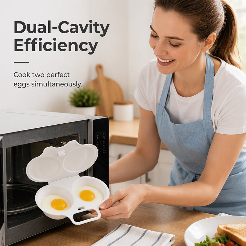 🔥Last Day 49% OFF🔥Microwave Egg Poacher with Lid & Handle