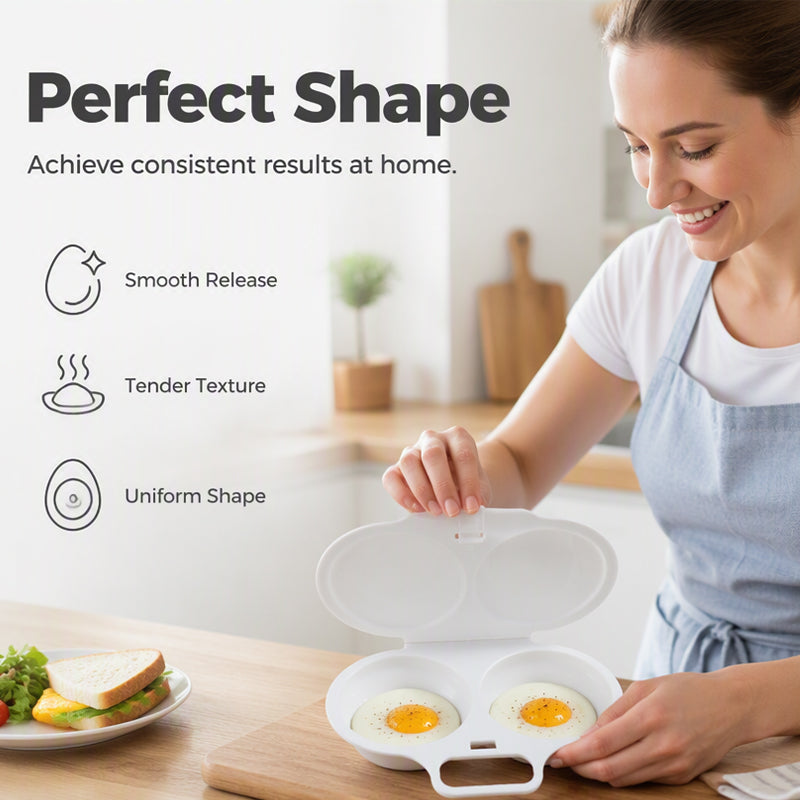 🔥Last Day 49% OFF🔥Microwave Egg Poacher with Lid & Handle