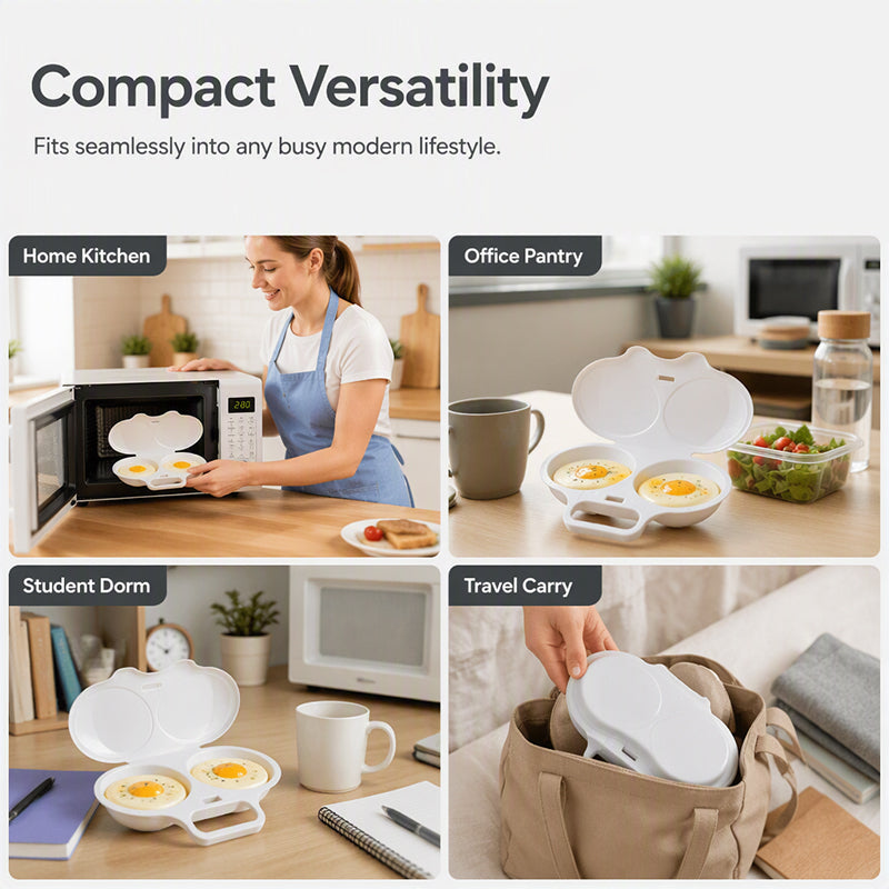 🔥Last Day 49% OFF🔥Microwave Egg Poacher with Lid & Handle