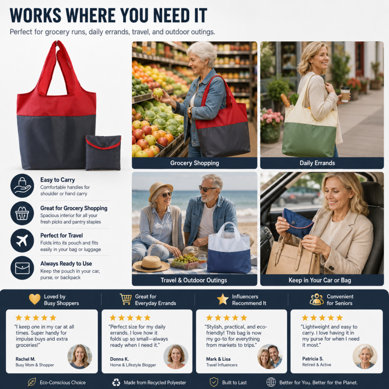 Eco-Friendly Foldable Large Capacity Shopping Bag