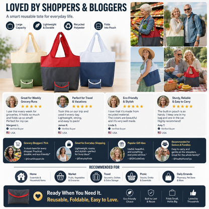 Eco-Friendly Foldable Large Capacity Shopping Bag