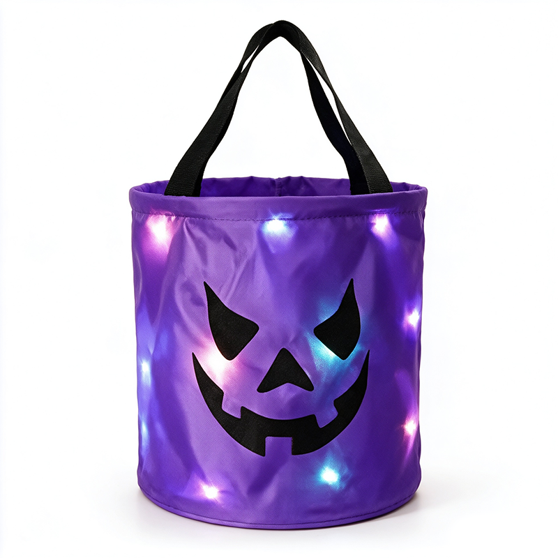 🔥50% OFF🎃LED Light Up Halloween Candy Bucket
