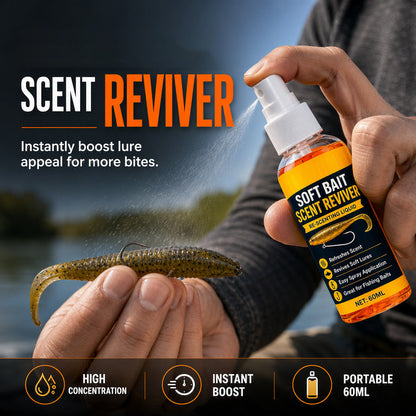 🎣Soft Bait Scent Booster Spray High‑Concentration Fishing Lure Scent Reviver