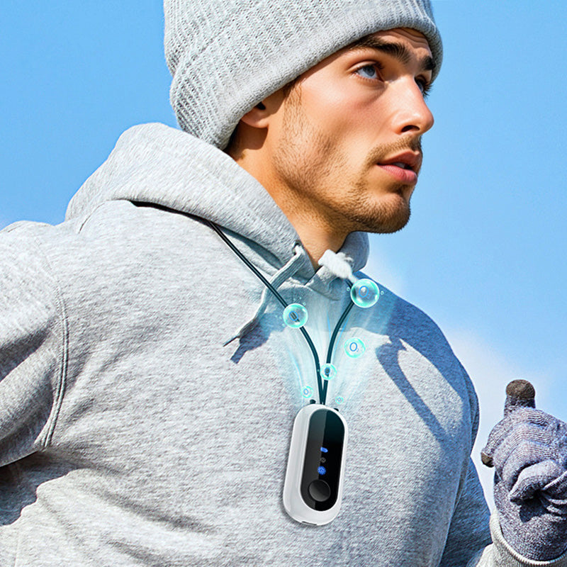 🌿 Wearable Negative Ion Air Purifier – 30H Portable Design