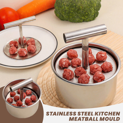 🥳🔥 HOT SALE — BUY 1 GET 1 FREE! 💞 10K+ SOLD! 🍲 Stainless Steel Meatball Mould — Perfect Meatballs Made Easy