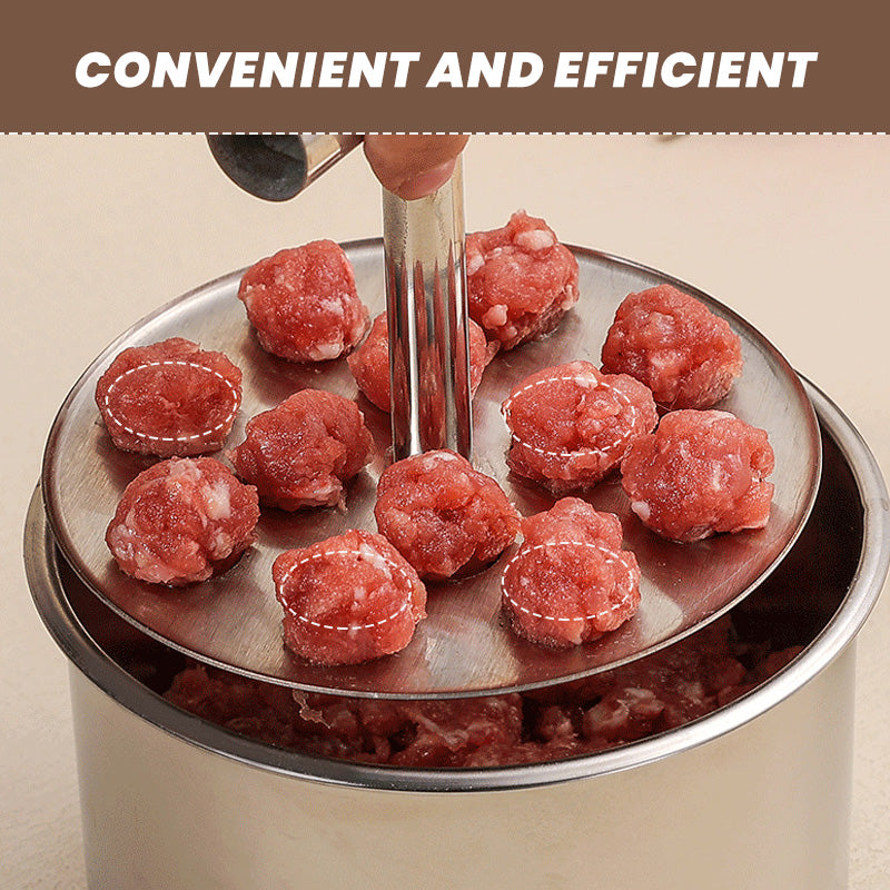 🥳🔥 HOT SALE — BUY 1 GET 1 FREE! 💞 10K+ SOLD! 🍲 Stainless Steel Meatball Mould — Perfect Meatballs Made Easy