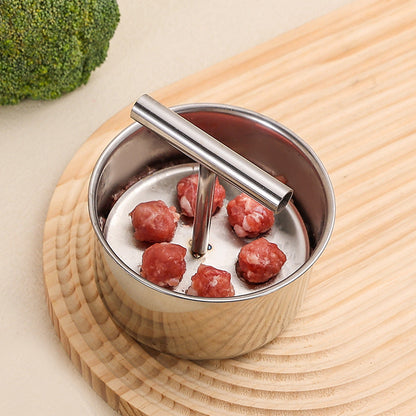 🥳🔥 HOT SALE — BUY 1 GET 1 FREE! 💞 10K+ SOLD! 🍲 Stainless Steel Meatball Mould — Perfect Meatballs Made Easy