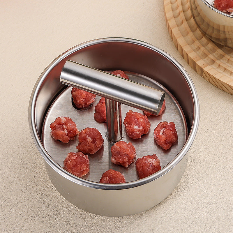 🥳🔥 HOT SALE — BUY 1 GET 1 FREE! 💞 10K+ SOLD! 🍲 Stainless Steel Meatball Mould — Perfect Meatballs Made Easy